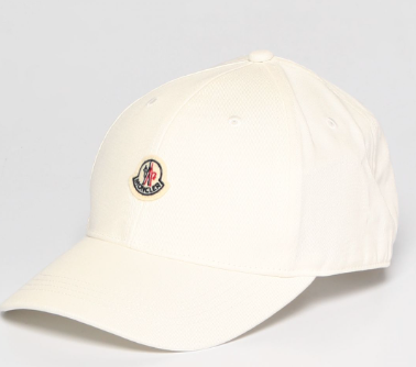 MONCLER KIDS 3B00019 04863 KIDS BASEBALL CAP WHITE 