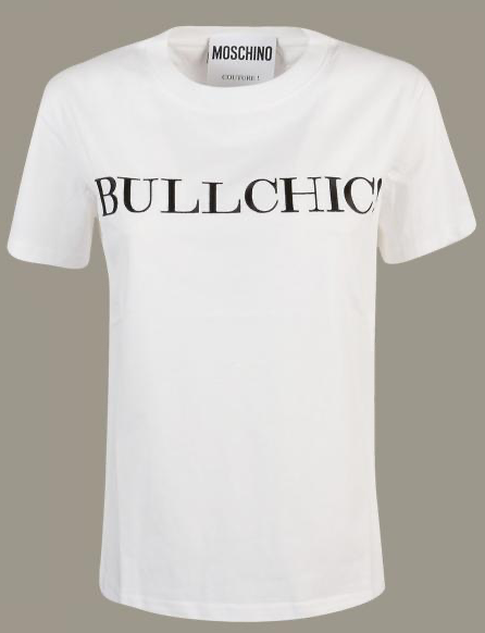 MOSCHINO 0711 0440 1001 WOMEN'S WHITE T-SHIRT