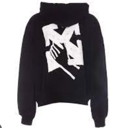 OFF WHITE OMBB110S23FLE003 1001 MEN'S HOODIE