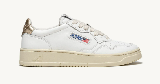 AUTRY AULW-LL06 WOMEN'S SHOES WHITE GOLD