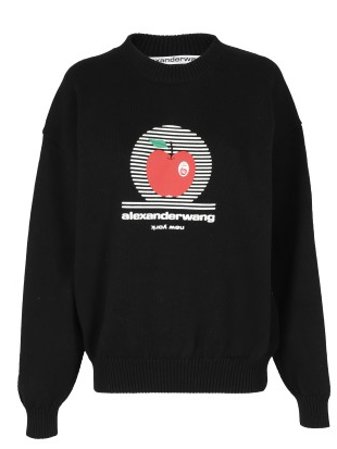 ALEXANDER WANG 1KC3231041 WOMEN'S FELPA BLACK