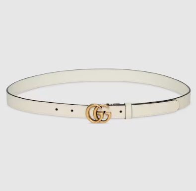 GUCCI 409417 AP00T/9022 WOMEN'S BELTS WHITE