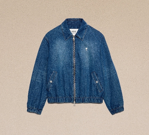 AMI PARIS HJK014 DE0016 ADC ZIPPED JACKET MEN'S JACKET