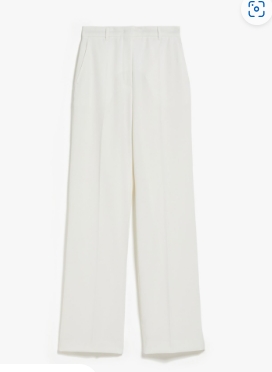 MAXMARA STUDIO 2416131031600 010 - AGAMI WOMEN'S TROUSERS WHITE