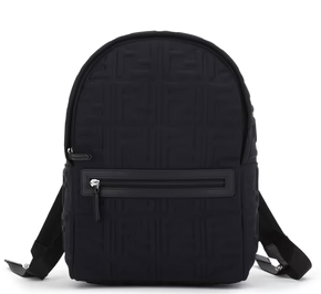 FENDI 8BZ040 APYB F05U0 NERO+PALLADIO ZAINO BABY KID'S BAG