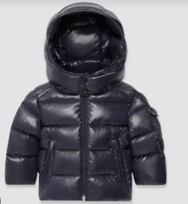 MONCLER KIDS 1A00027 68950 742 MAYA BOY'S JACKET NAVY