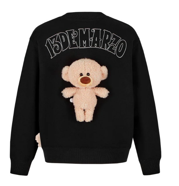 13DE MARZO 1686 MZ2500901 KID'S BEAR CREWNECK SWEATSHIRT BLACK
