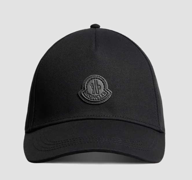 MONCLER 3B00023.0U082 BASEBALL CAP 999 BLACK MEN