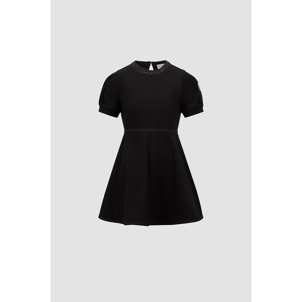 MONCLER KIDS 8I00008.89ALK 999 GIRL'S DRESS BLACK (8A-10A)