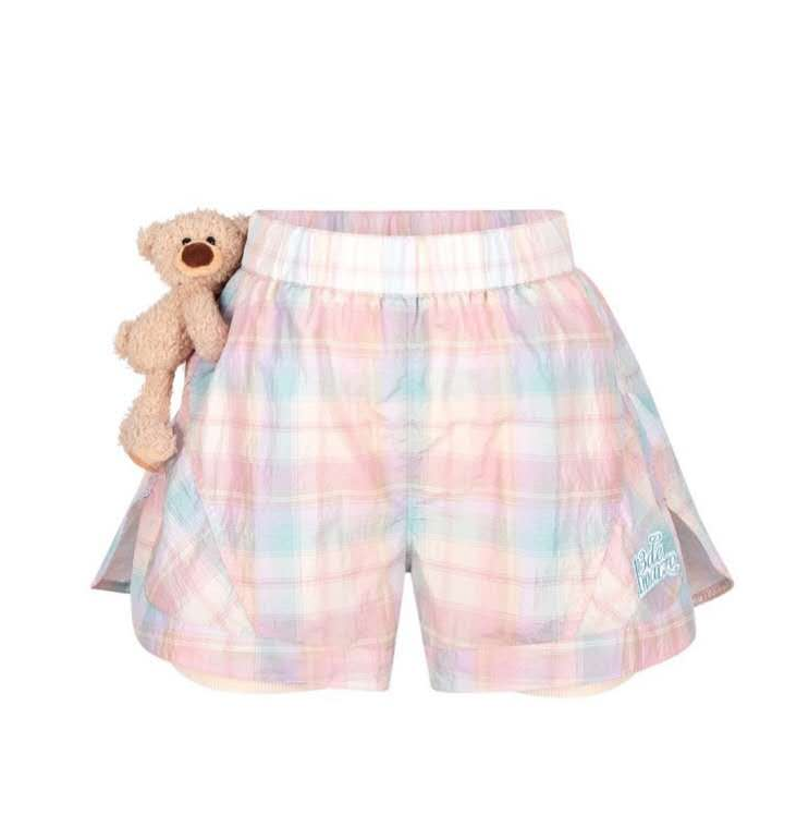 13DE MARZO Bear Thin Training Shorts Pink