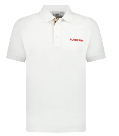 BURBERRY 80844401 MEN'S POLO WHITE