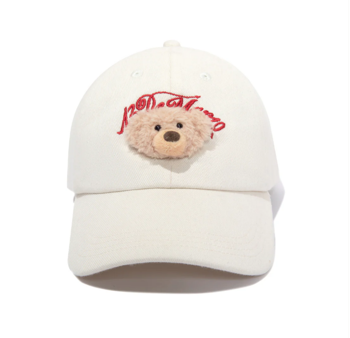 13DE MARZO MZ2502102 MINI BEAR CAP WHITE