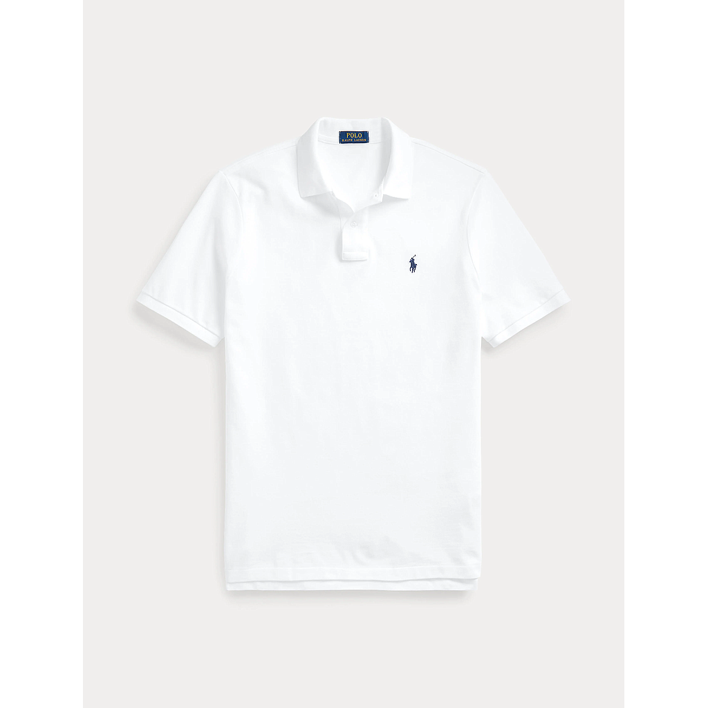 POLO RALPH LAUREN 710666997001 MEN'S POLO WHITE CLASSIC FIT