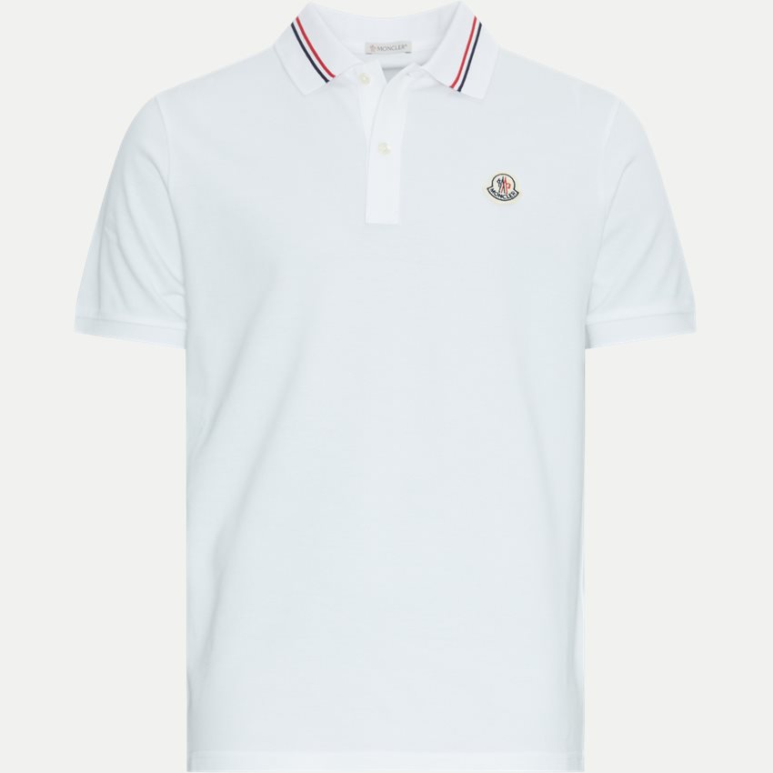 MONCLER 8A00021 89A16 002 MEN'S POLO WHITE