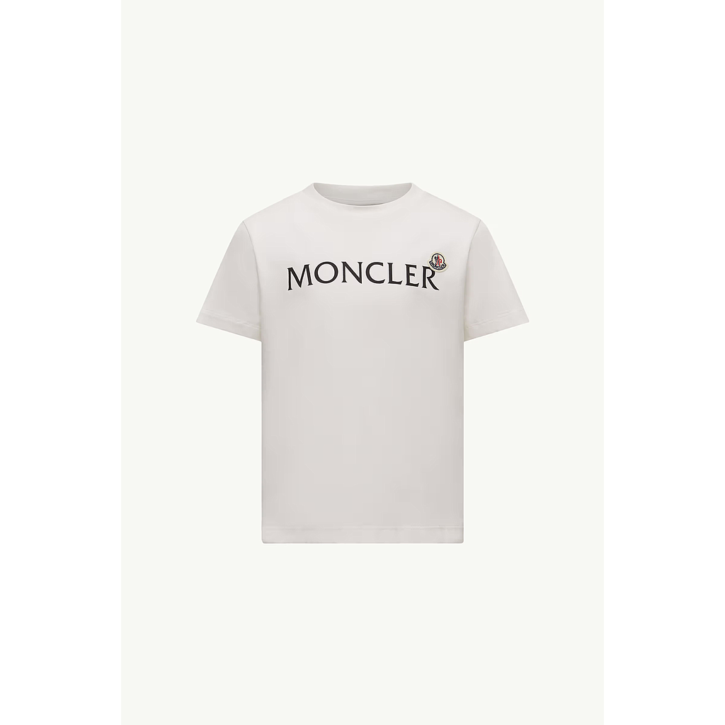 MONCLER KIDS K2954 8C00018 89AFV 034 BOY'S T-SHIRT NATURAL (8A-10A)