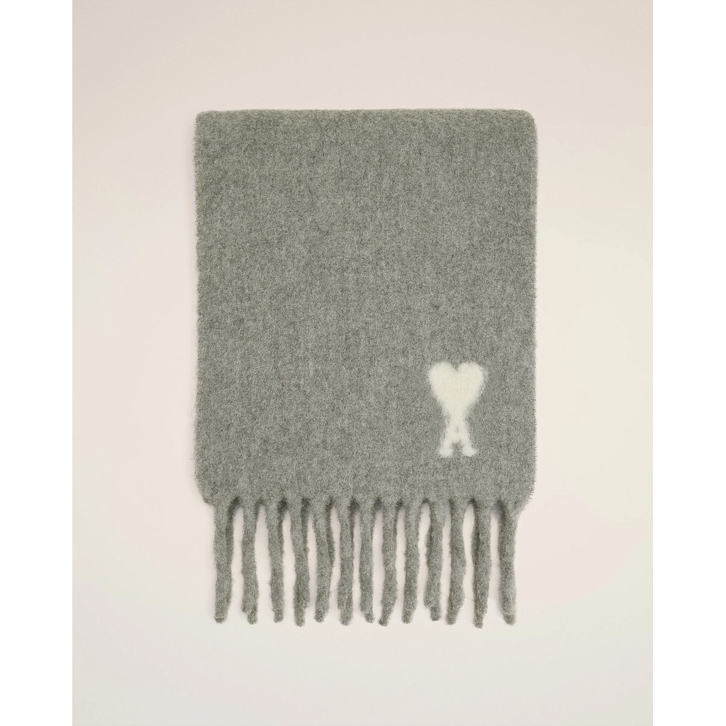 AMI PARIS USF673.AW0004.050 UNISEX SCARF GREY