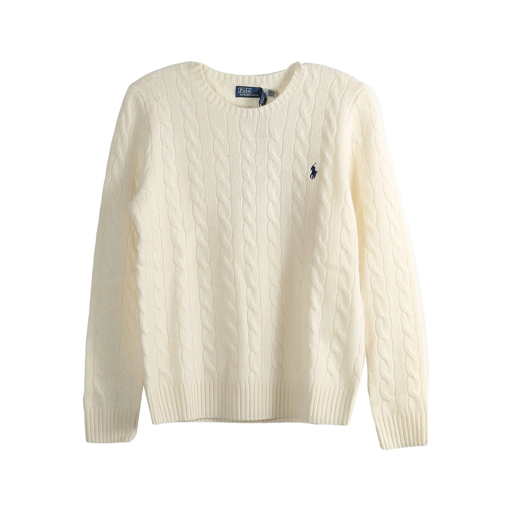 POLO RALPH LAUREN 211971865 001 WOMEN'S KNITWEAR WHITE