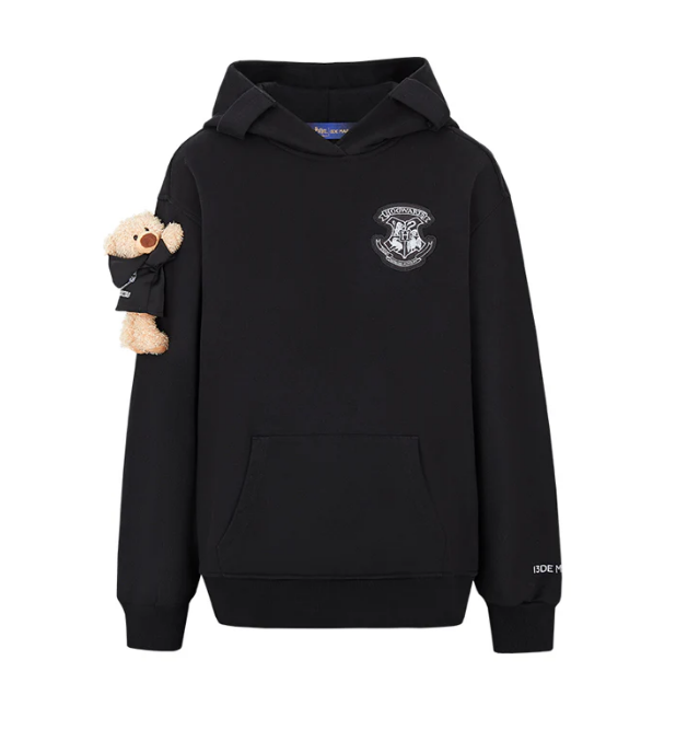 13DE MARZO MZ2514701 HOGWARTS FOUR HOUSES BEAR SCARF SWEATSHIRT BLACK 