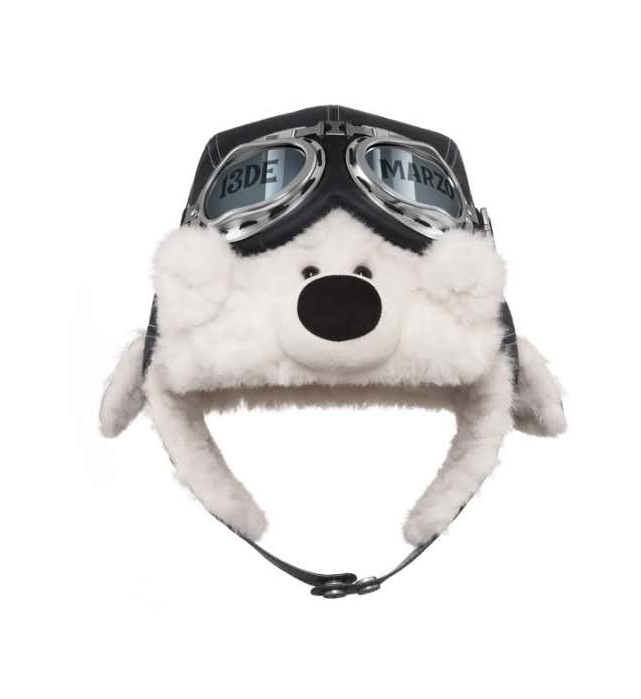 13DE MARZO MZ2515401 PILOT BEAR VINTAGE HAT BLACK 