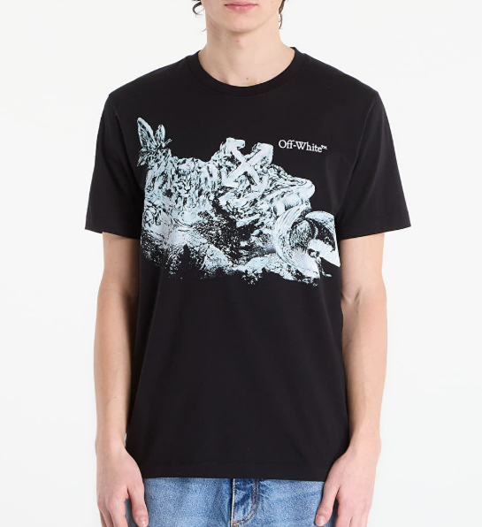 OFF WHITE OMAA027S26JER006 0001 MEN'S T-SHIRT BLACK