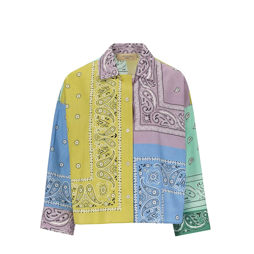 MAXMARA WEEKEND 2615111052600001 WKDLAMPONE WOMEN'S SHIRT MULTICOLOR