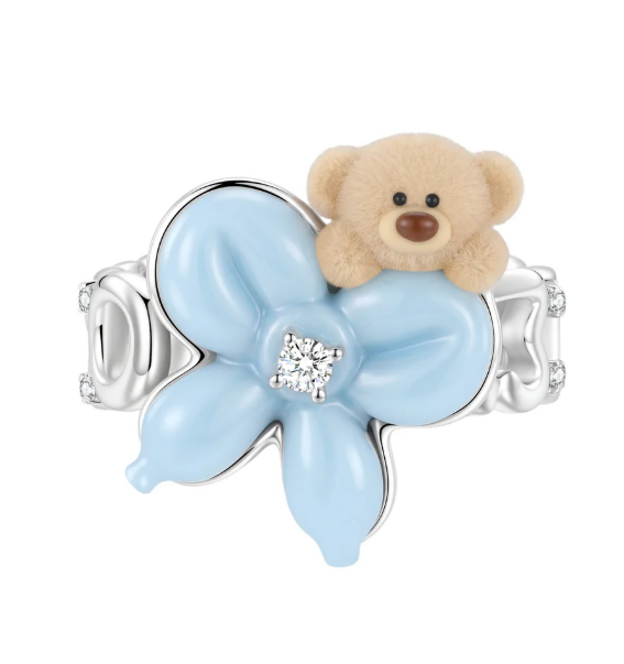 13DE MARZO MZ2607902 BALLOON BOW BEAR RING BLUE