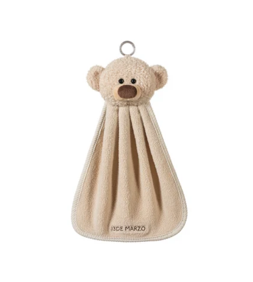 13DE MARZO MZ2610101 BEAR HAND TOWEL KHAKI