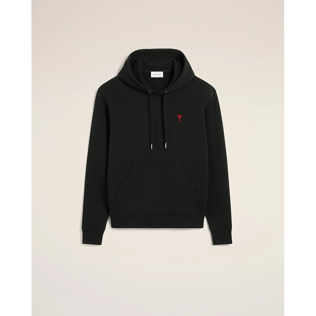 AMI PARIS BFUSW235.730.001 MEN'S SWEATSHIRT BLACK