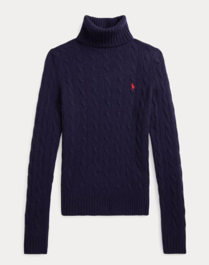 POLO RALPH LAUREN 211888686 007 WOMEN'S SWEATER NAVY