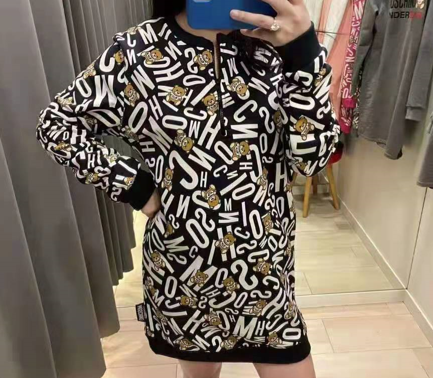 MOSCHINO FELPA 1718 9005 1555 NERO