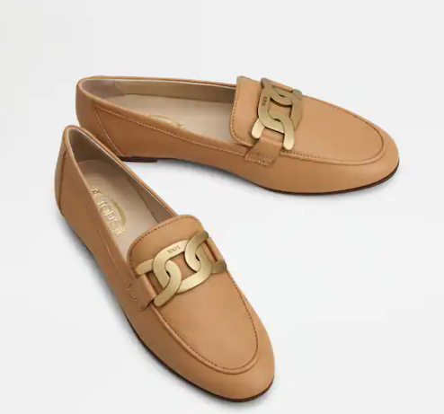 TOD'S XXW79A0DD00RNLC811 WOMEN'S LOAFERS KATE CARAMEL