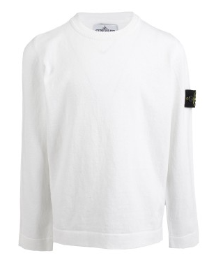 STONE ISLAND KID MAGLIA 7616509A2 V0001 BIANCO