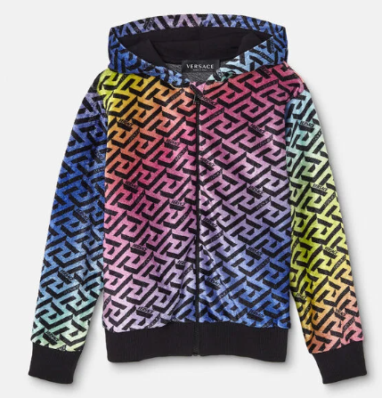 VERSACE KIDS 1000342 1A04742 5X000 KIDS HOODIE