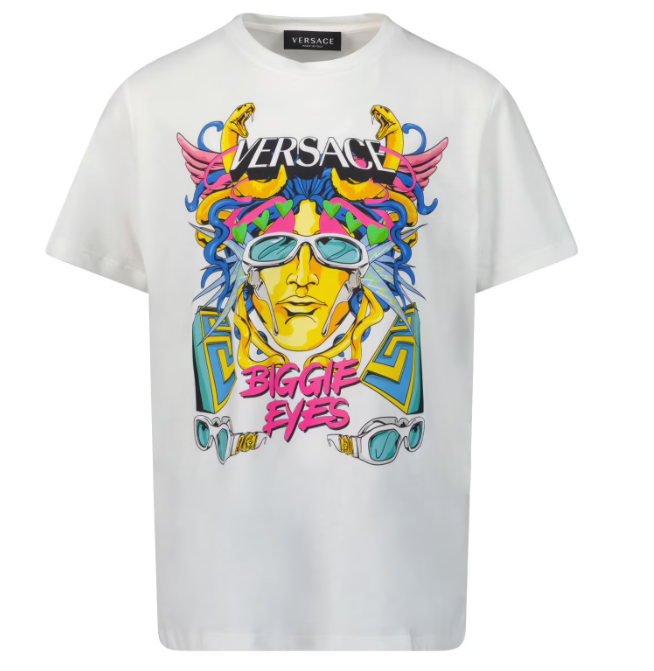 VERSACE KIDS 1000239 1A04743 2W070 T-SHIRT