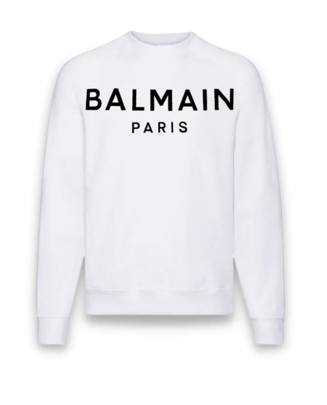 BALMAIN BS4P80-Z0001 KIDS SWEATSHIRT WHITE