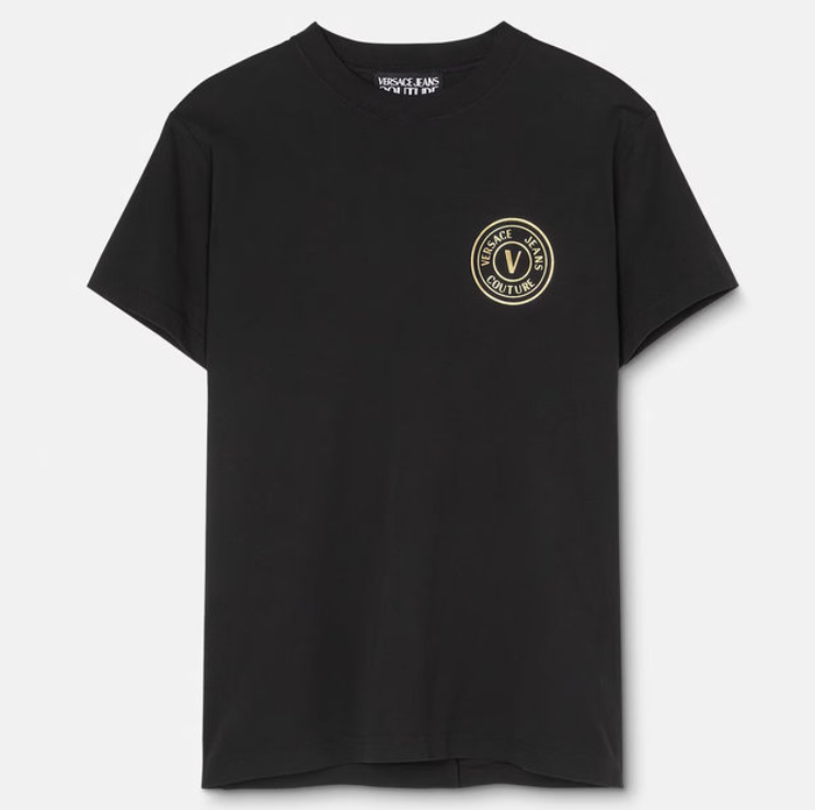 VERSACE JEANS COUTURE74GAHY01 CJ00Y MAN T-SHIRT BLACK