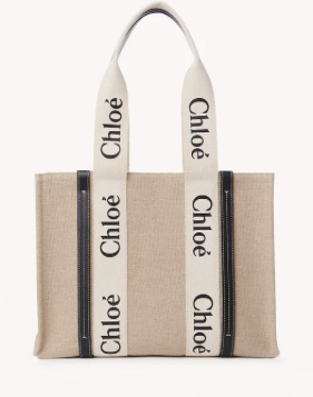 CHLOE CHC22AS382J28 91J BIG WOODY TOTE