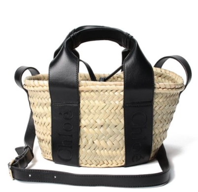 CHLOE CHC23SS304J66 WOMEN BASKET BAG BLACK MINI