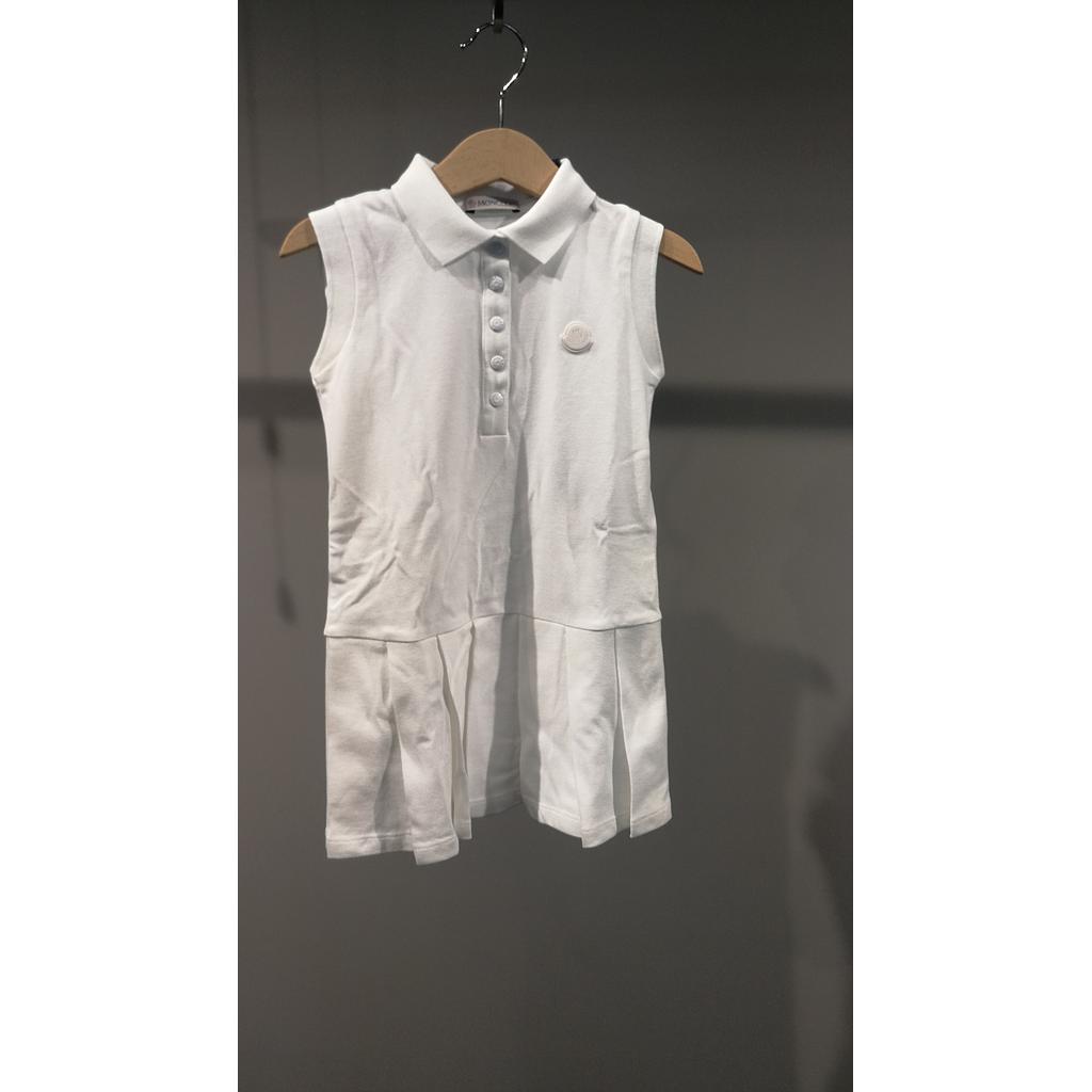 MONCLER KIDS 8I00009 8496S GIRLS DRESS WHITE 