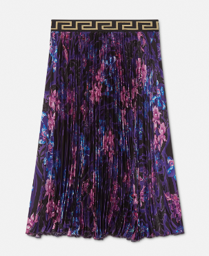 VERSACE KIDS 1010140 1A07370 GIRLS SKIRT BLACK ORCHID