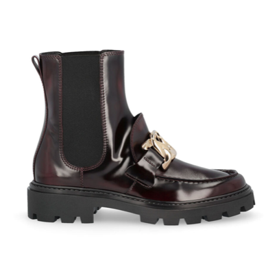 TOD'S XXW08J0FG30SHAR810 WOMEN BOOTS BORDEUX