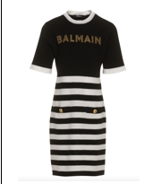 BALMAIN KIDS BT1B61 W0012 DRESS (8-10A)
