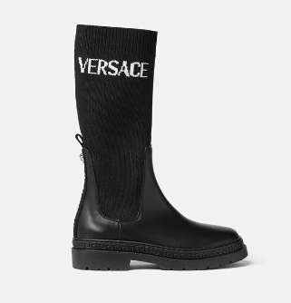 VERSACE KIDS 1011155 1A05323 BOOTS CALF