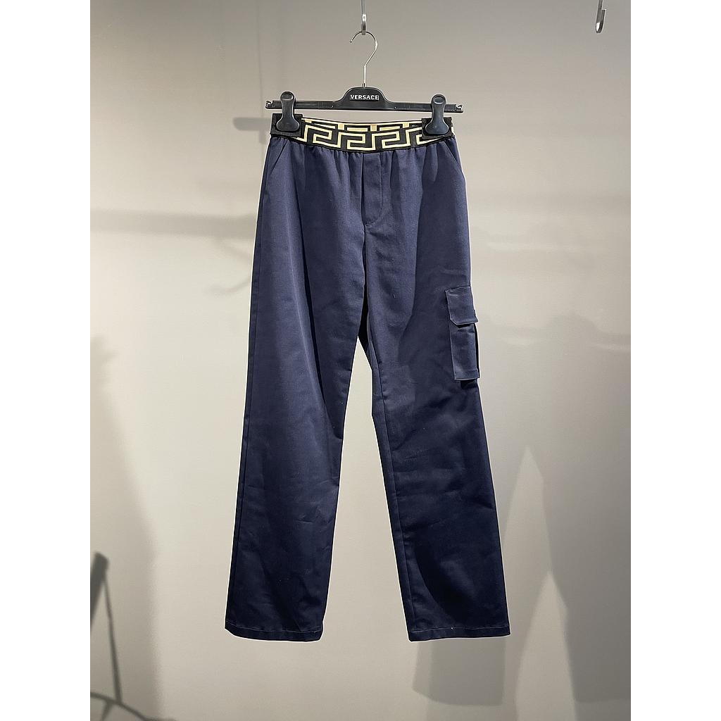 VERSACE KIDS 1002266 1A06498 INFORMAL PANT BLU