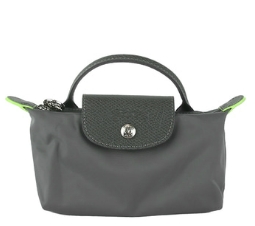 LONGCHAMP 34175919 P66 WOMEN'S GRAPHITE POUCH GREY