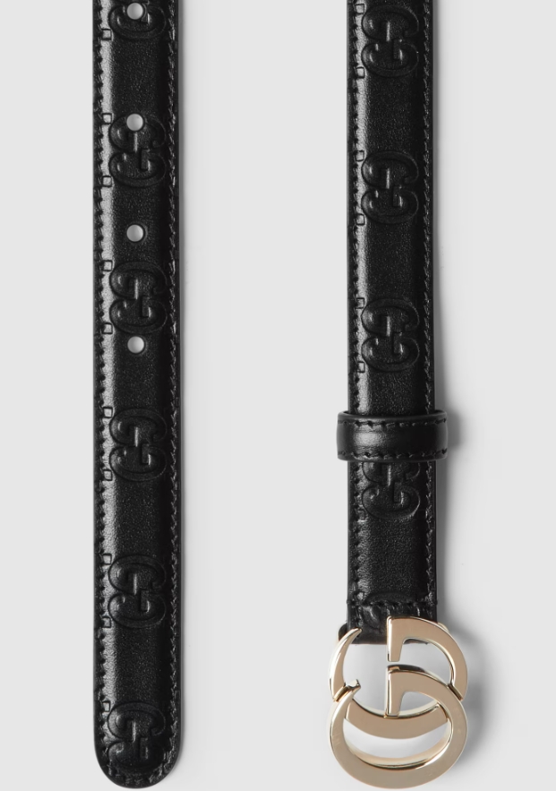 GUCCI 805711 AAD5L/1000 WOMEN'S BELT BLACK