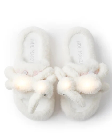 13DE MARZO MZ2510501 Doozoo Glowing Fuzzy Slipper WHITE