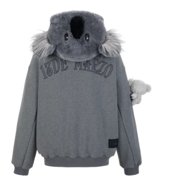 13DE MARZO MZ2505401 KOALA ZIP HOODIE MELBOURNE EDITION GREY