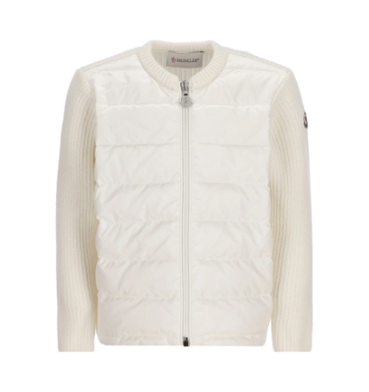 MONCLER KIDS 951.9B00005.M1241 P00 NATURAL UNISEX CARDIGAN