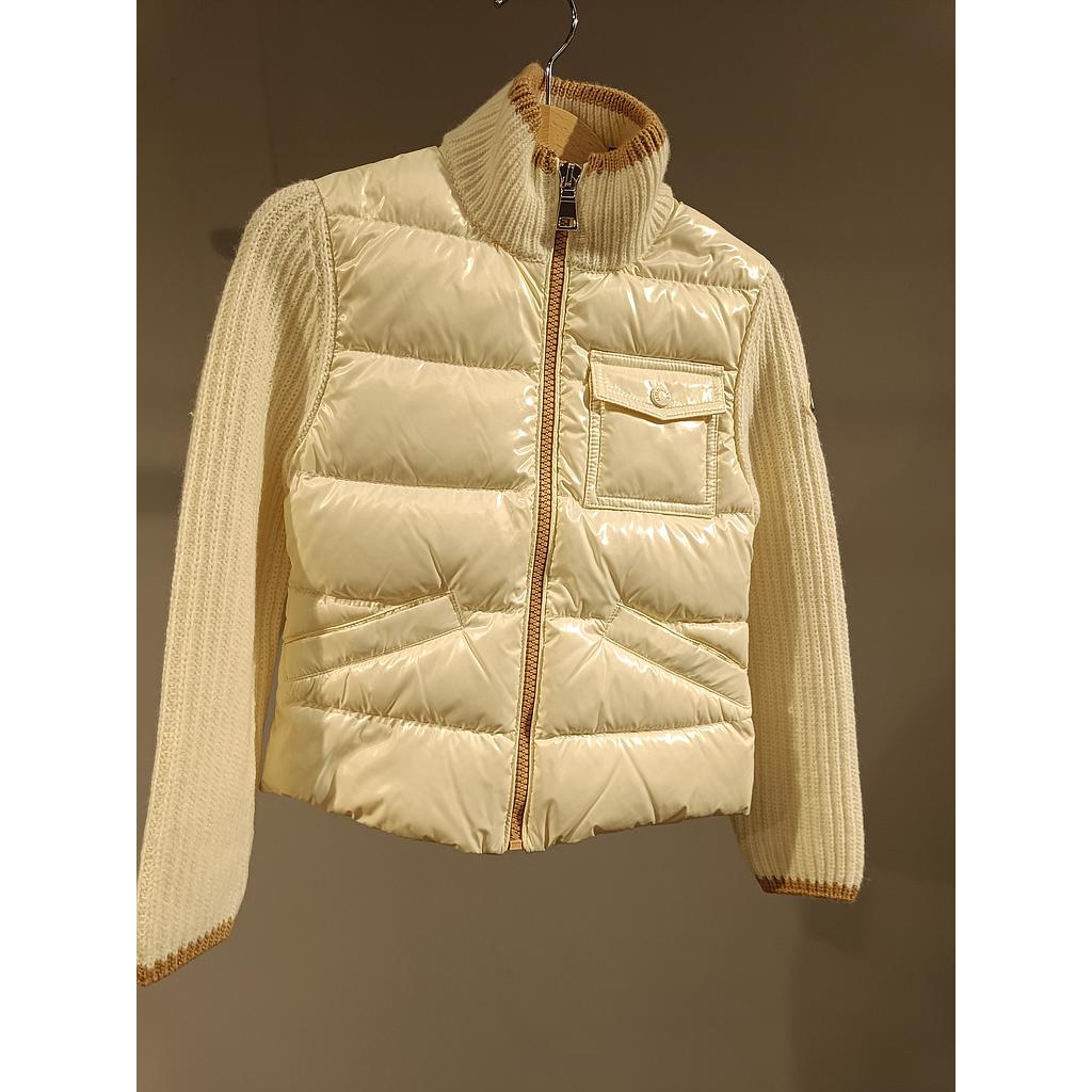 MONCLER KIDS 9B00002 M1241 034 GIRL'S CARDIGAN TRICOT NATURAL 6A